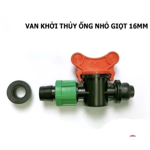 10 Van khóa khởi thủy nhỏ giọt 16mm- Khởi thủy ra ống dẹt nhỏ giọt 16mm