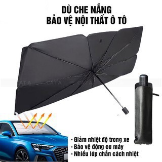 Ô che nắng kính trước xe ô tô, Bạt che nắng kính lái xe hơi bảo vệ nội thất ô tô chống nắng, chống tia UV hiệu quả