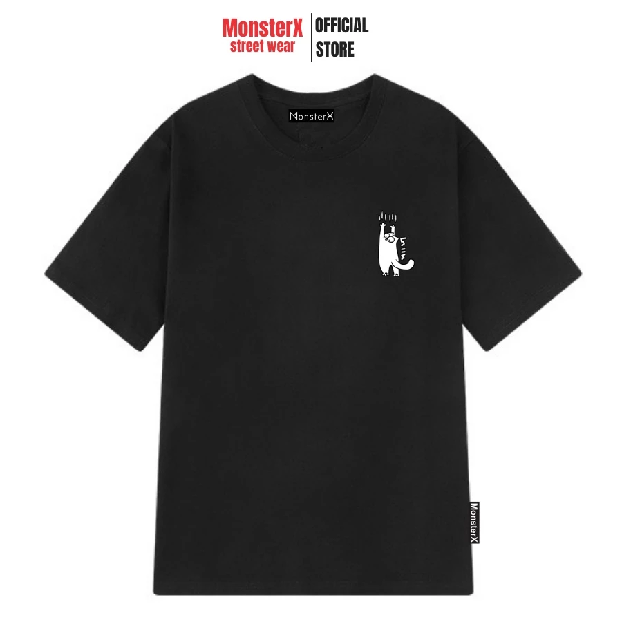 Áo thun Mèo Lan can unisex MONSTER X STREET form rộng Local Brand thumbnail 4