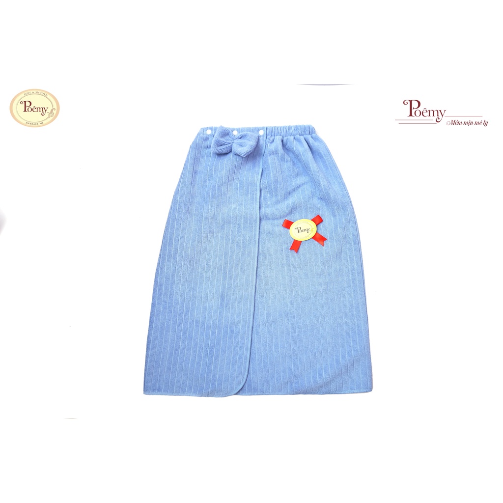 Ảnh Váy quây spa, phòng tắm cao cấp Poêmy không túi sọc gân KT(70x120) 1
