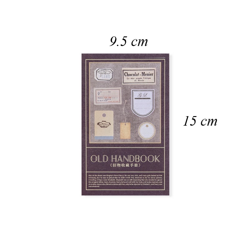 Giấy nền trang trí sổ vintage set 8 tờ HD120-K78 Decor sổ DIY Crafts, Scrapbook, Journal, Diary, Planner, Wal Seal Ect