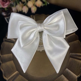 Kẹp Tóc Hình Nơ Cỡ Lớn Bằng Satin Phong Cách Hàn Quốc Cổ Điển Thời Trang Cho Cô Dâu