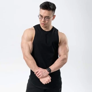 Áo ba lỗ nam tanktop Nam 𝗕𝗼𝘀𝘀𝗠𝗮𝗻 𝗧𝗞.𝟬𝟵 tập gym mặc nhà dạo phố - thun Cotton trơn vạt bầu