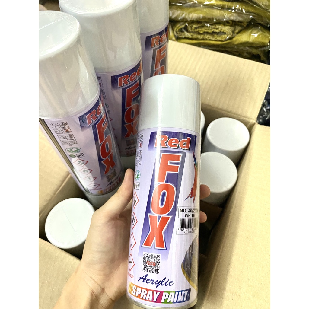 Sơn xịt Redfox Thái Lan thùng 12 chai (sơn tốt)