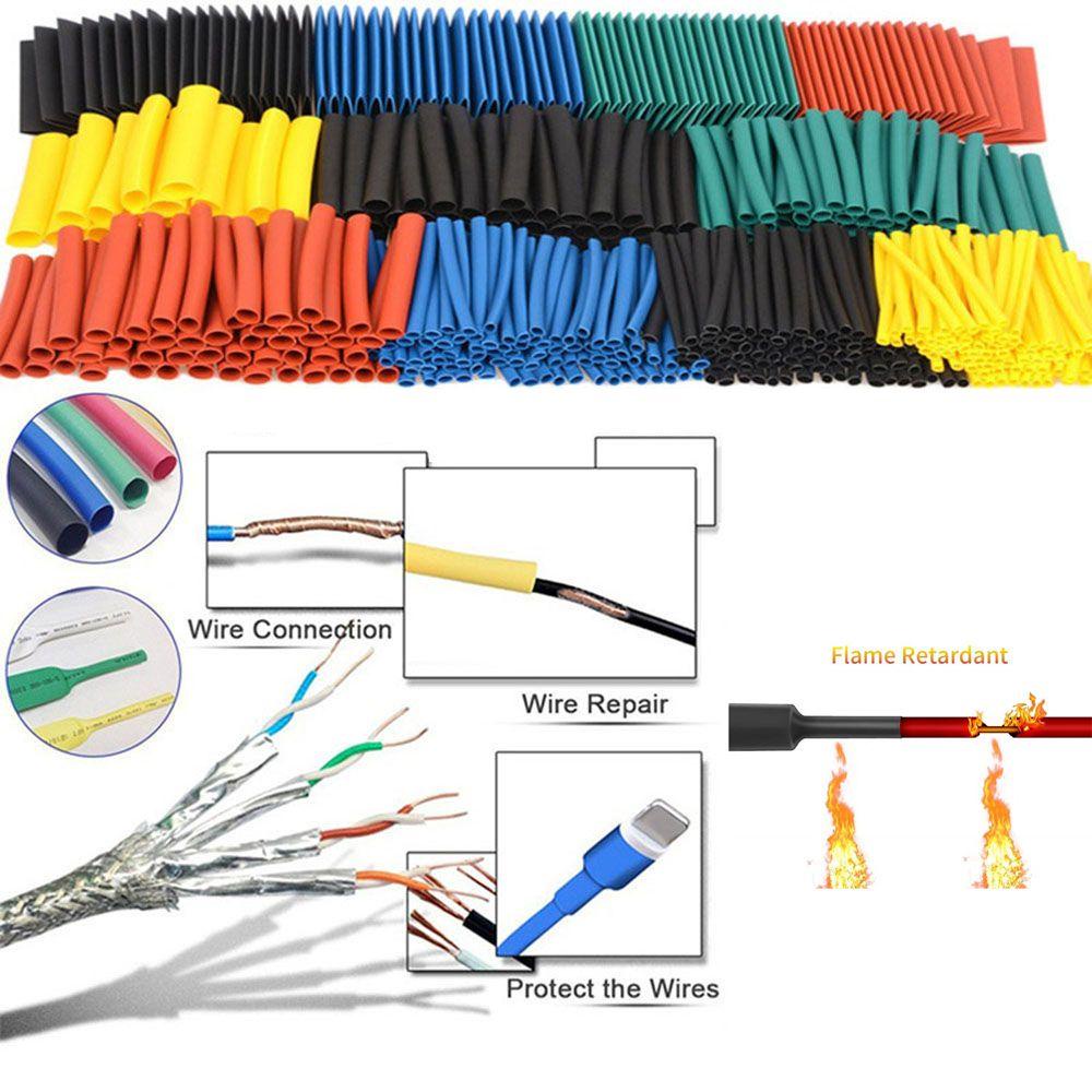Neaverler 164 / 328 / 560 / 750 Chiếc Ống Co Nhiệt Cách Nhiệt Assortment Vỏ Dây Polyolefin