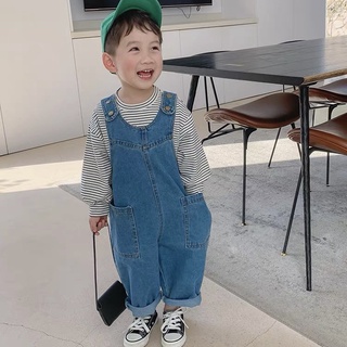 Yếm jean bé trai bé gái Batala kids yếm bò trẻ em DÁNG DÀI, dáng hàn đi học đi chơi cho bé từ 8-24kg YMDAI