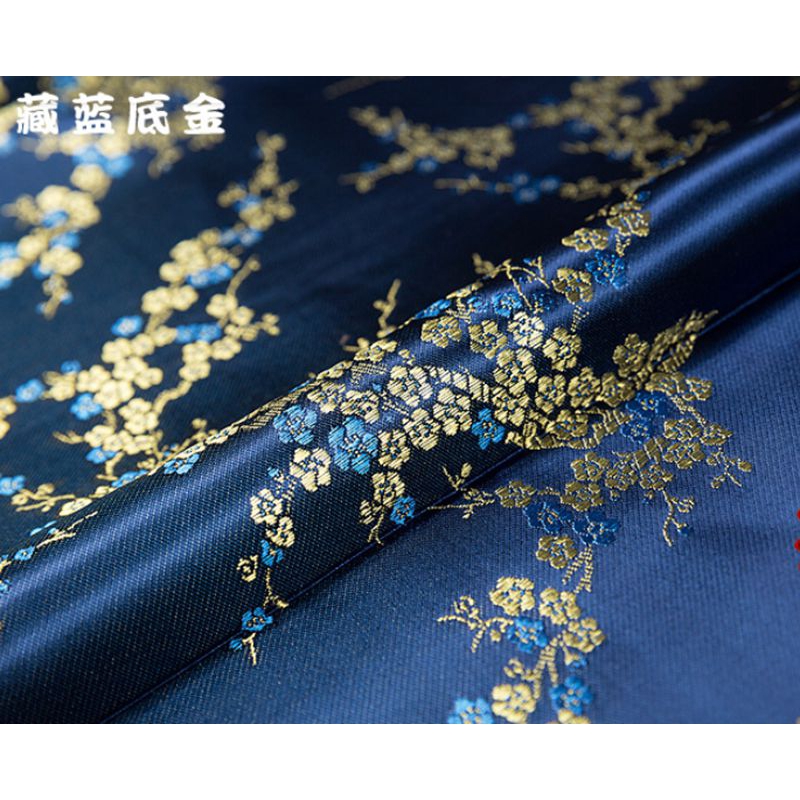 Vải Vintage Phong Cách Trung Hoa Thổ Cẩm Satin Vải Jacquard Cho May Kimono Sườn Xám Và Túi Bán Chạy Mỗi YardTJ0243