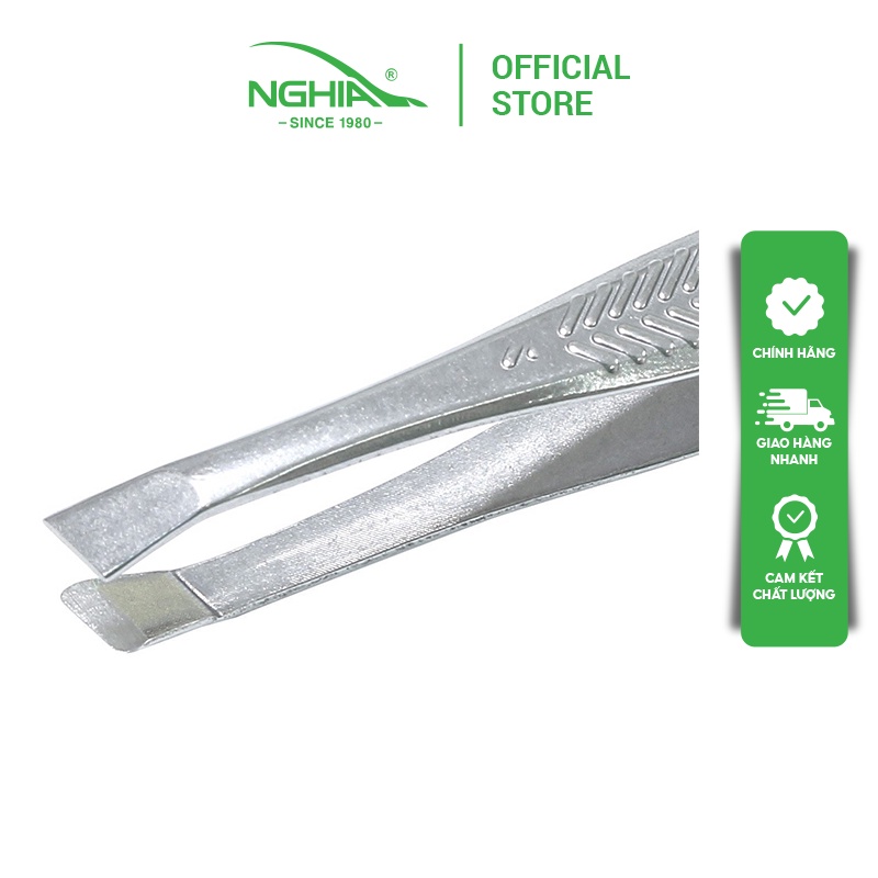 Ảnh Vỉ 5 Cây Nhíp Nhổ Lông Mày, Lông Mũi, Lông Nách, Tóc Bạc Inox KỀM NGHĨA N.C5 - Đầu Xéo 3
