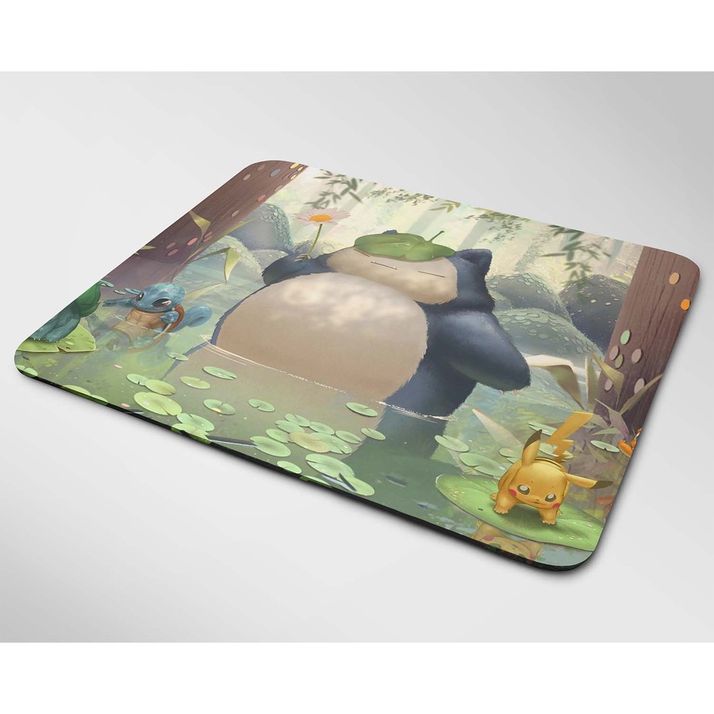 Lót chuột cỡ lớn, bàn di chuột, mouse pad mẫu Snorlax (Nhiều kích thước ...