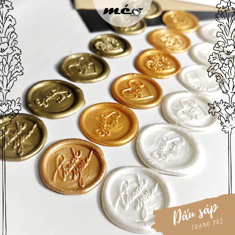 DẤU SÁP niêm phong bao thư, thiệp cưới , trang trí sổ tay, bao bì ...