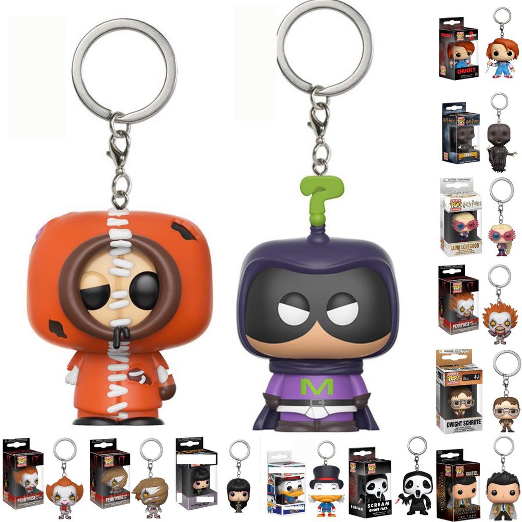 Móc Khóa Funko Pop Chucky Pennywise Elvira Castilla Dwight Kenny