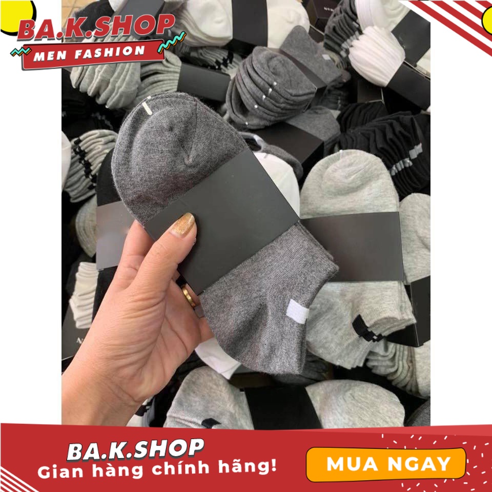 Tất nam cổ ngắn combo 10 đôi ,vớ nam coton thoáng mát dày dặn kháng khuẩn chống mùi hôi