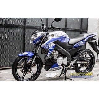 Tem Trùm FZ 150i tròn xanh trắng,Team Decal FZ 150i tròn xanh trắng