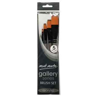 Cọ Vẽ Màu Acrylic Mont Marte bộ 5 cọ - COLORMATE
