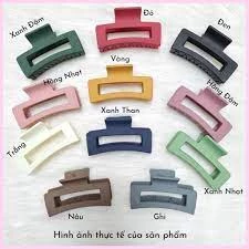 Sỉ 12 Kẹp tóc hình chữ nhật xinh xắn thời trang phong cách Hàn Quốc-