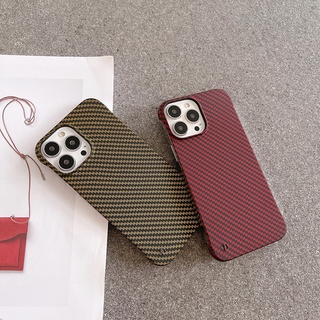 Ốp Điện Thoại Kết Cấu Sợi Carbon Mỏng Không Khung Cho iPhone 16 15 14 13 12 Mini 11 12 13 Pro XS Max XR X 8 7 Plus Ốp Lưng Nhựa Cứng K01