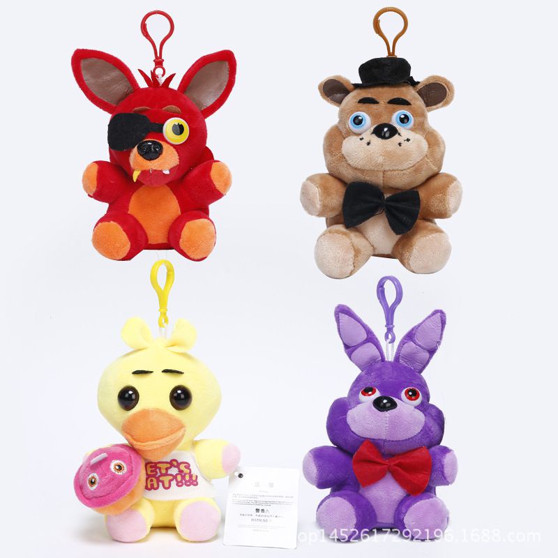 FNAF Bear Keychain Horror Game Plush Doll Soft Kid‘s Stuffed Toy