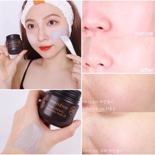 [Innisfree] Mặt nạ đất sét tro núi lửa Innisfree super Volcanic pure clay mask 2x