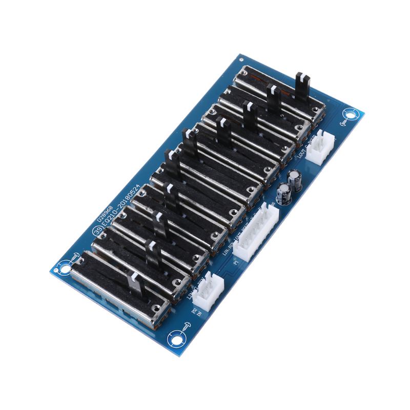 Redbaiaa1 EQ Equalizer Board Stereo Kênh kép Bảng tông màu có thể điều chỉnh Preamp Mặt trước