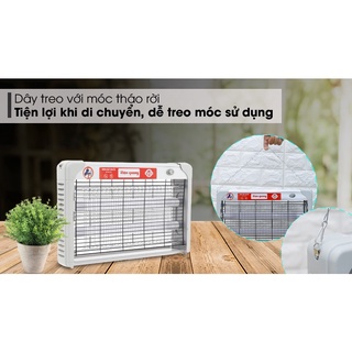 Đèn Bắt Muỗi Điện Quang ĐQ EML06L Chính Hãng Trang Bị 2 Bóng LED,  An Toàn Cho Người Dùng, BH 2 Năm