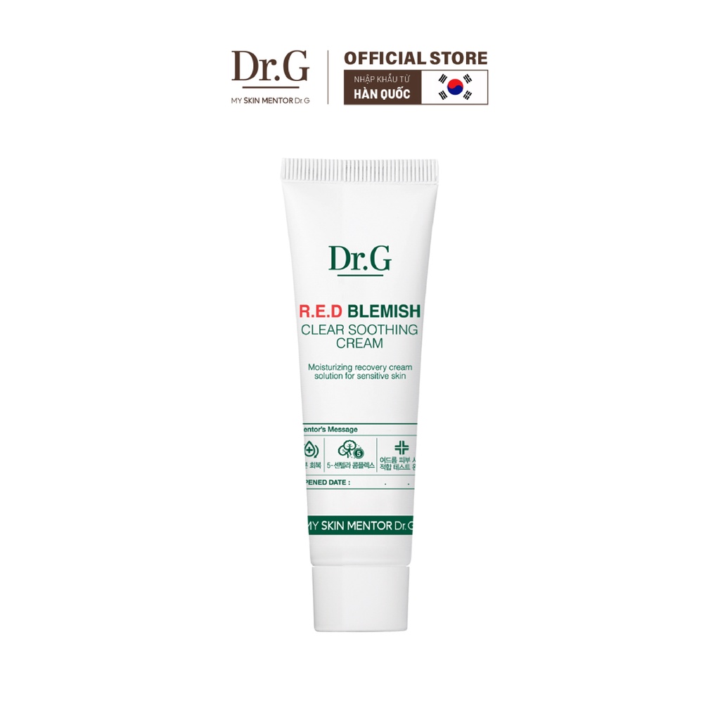 QUÀ TẶNG KHÔNG BÁN Dr.G Kem dưỡng R.E.D Blemish Clear Soothing Cream 10ml Shopee Việt Nam