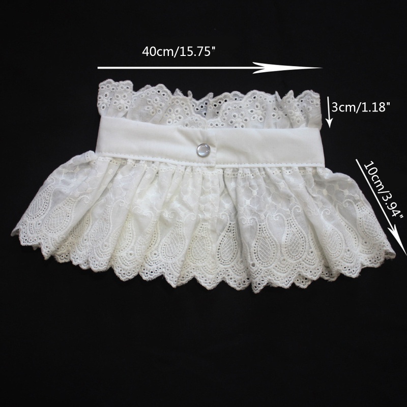 Dasbsug Nữ Vintage Thêu Paisley Khăn Choàng Lớn Xù Cổ Giả Steampunk Capelet
