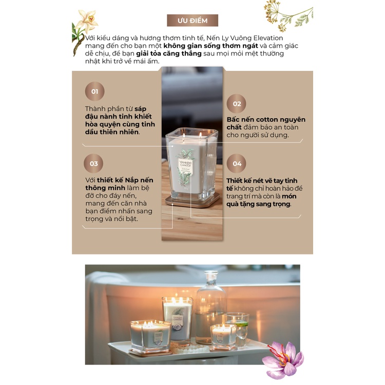 Ảnh Nến thơm Sáp đậu nành Elevation Yankee Candle (tùy chọn size & mùi hương) 2
