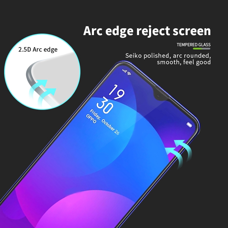 2 IN1 OPPO A9 A5 2020 A1k F11 Pro F9 F7 A7 A5S A3S Reno Bảo Vệ Màn Hình Kính