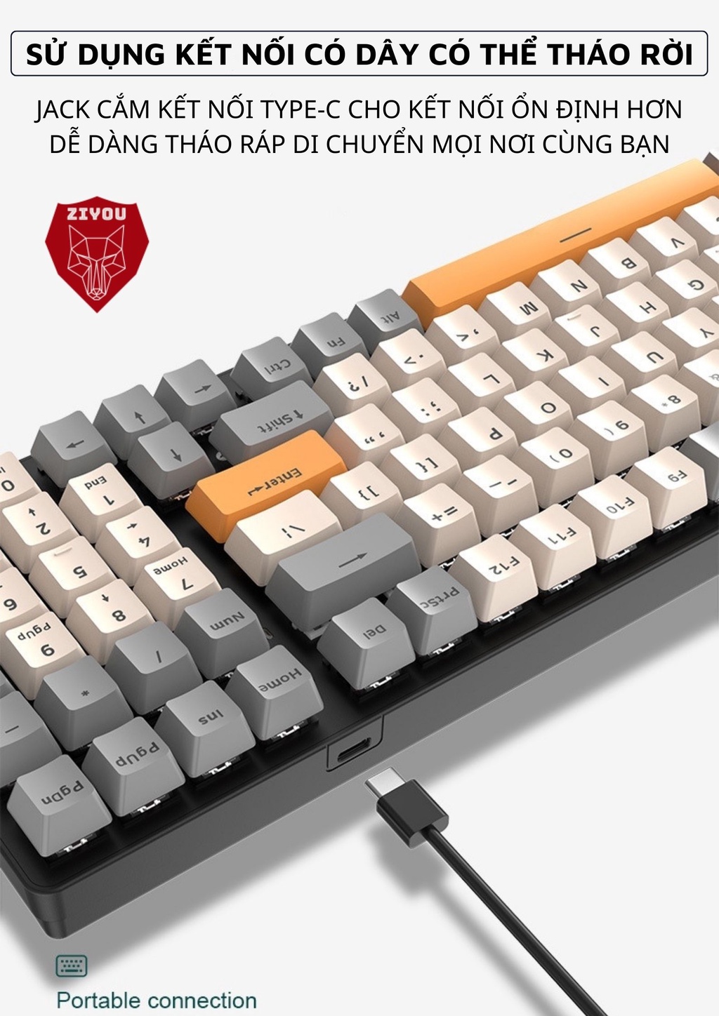 Bàn phím cơ ZIYOU K3 Luxury Red Switch