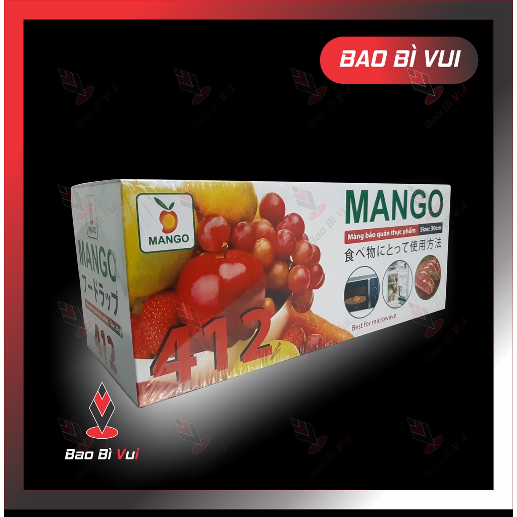 Màng bọc thực phẩm PVC 412 x 30cm mỏng bám dính