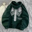 ÁO KHOÁC NỈ HODDIES FORM RỘNG PHONG CÁCH HÀN QUỐC - UNISEX HỌA TIẾT XƯƠNG ĐỘC ĐÁO CHO CÁC BẠN TRẺ HIYU FASHION