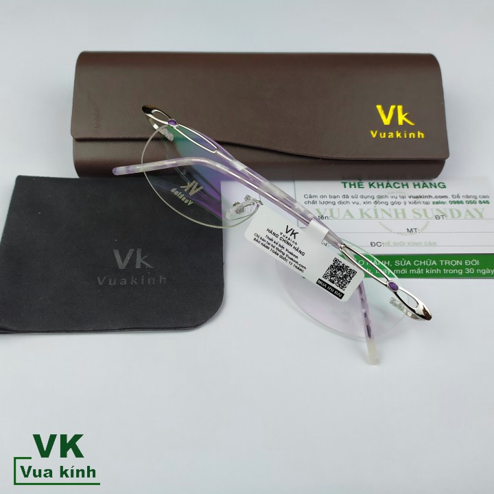 Gọng kính cận khoan không viền VK73