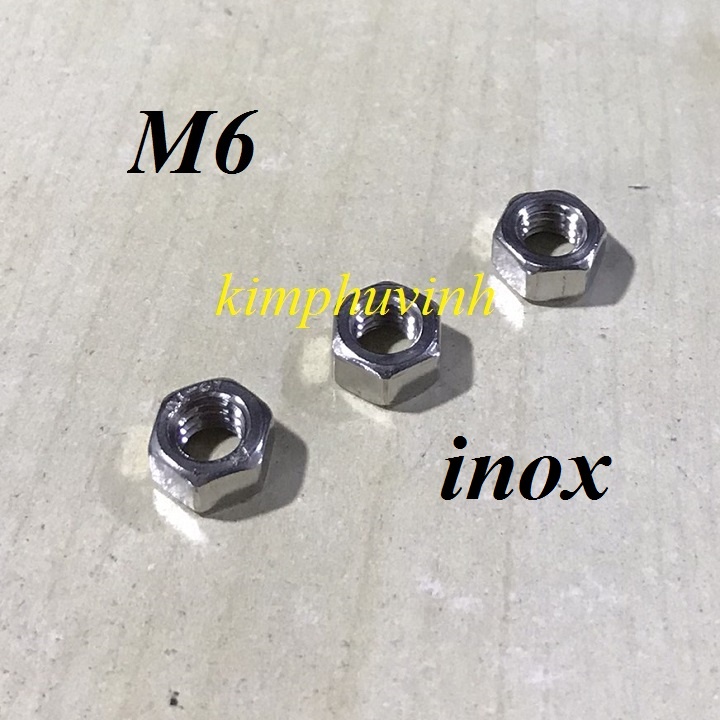 50 con -TÁN INOX M6 - ĐAI ỐC INOX - ECU INOX 6li | Shopee Việt Nam