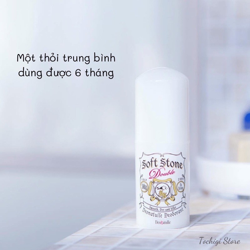 LĂN ĐÁ KHOÁNG SOFT STONE 20G NHẬT BẢN ( khử mùi nách )