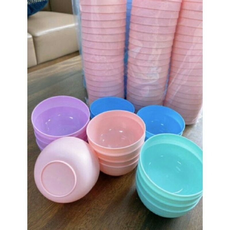 Bát nhựa dẻo trộn bột mặt nạ dùng cho spa