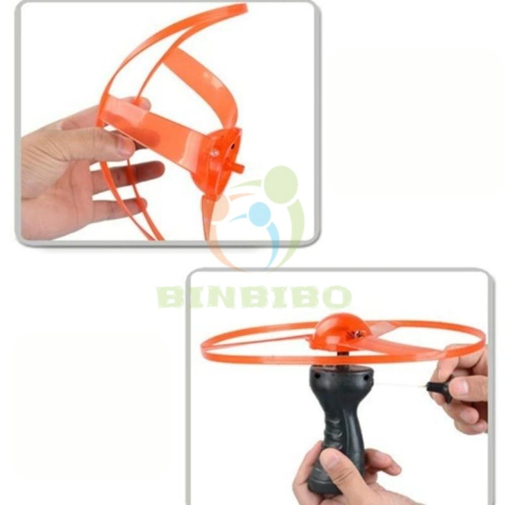 Đĩa bay UFO phát sáng có đèn led đồ chơi ngoài trời cho bé - Binbibo