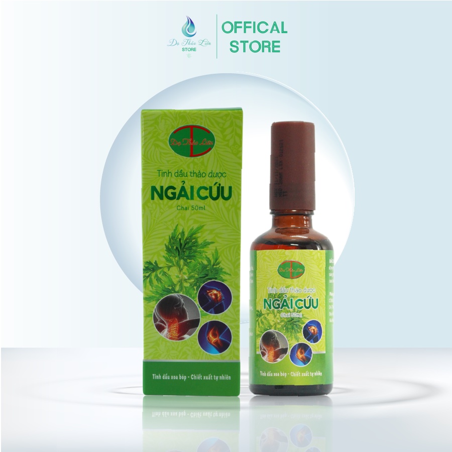 Ảnh Tinh Dầu Ngải Cứu Dạ Thảo Liên 50ml, 100% Natural Herbal Wormwood Essential Oil 50ml 1