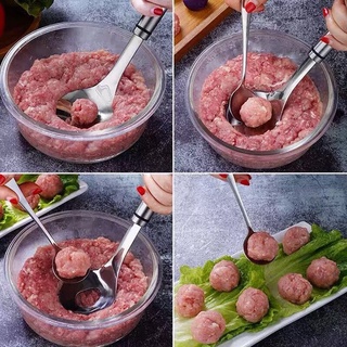 Dụng cụ làm thịt viên, cá viên. Thìa làm mọc viên tròn chống dính