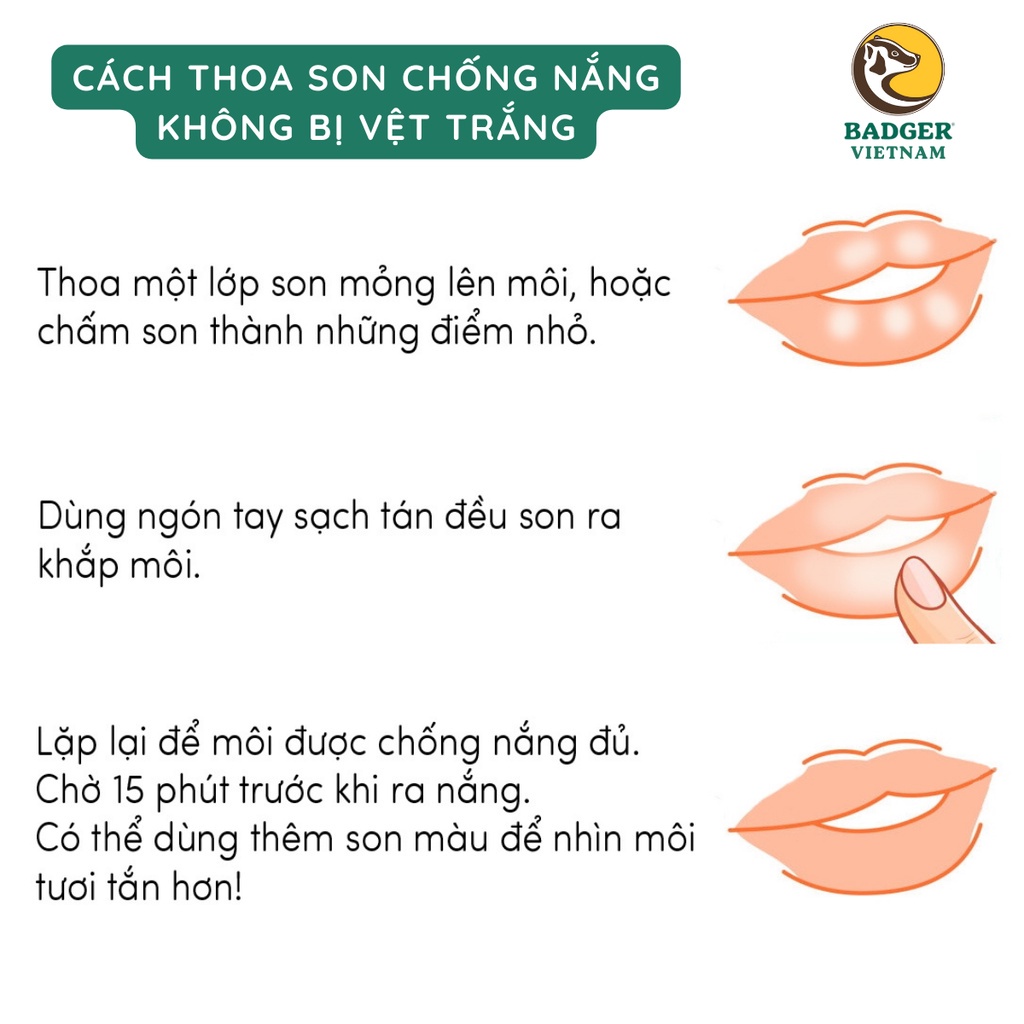 Mô tả Son dưỡng môi BADGER chống nắng SPF 15 – 4.2g - 3