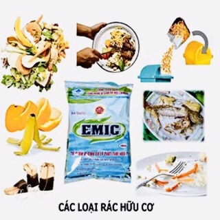 Chế phẩm vi sinh EMIC ủ đậu tương, đạm cá, khử mùi hôi gói 200g .