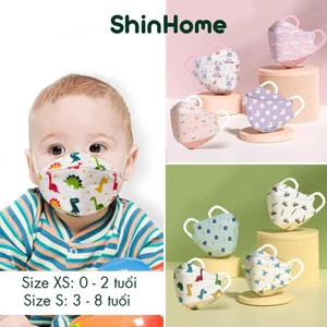 Túi 10 khẩu trang KF94 cho bé trai bé gái sơ sinh (hàng nhập) 0-8 tuổi ShinHome