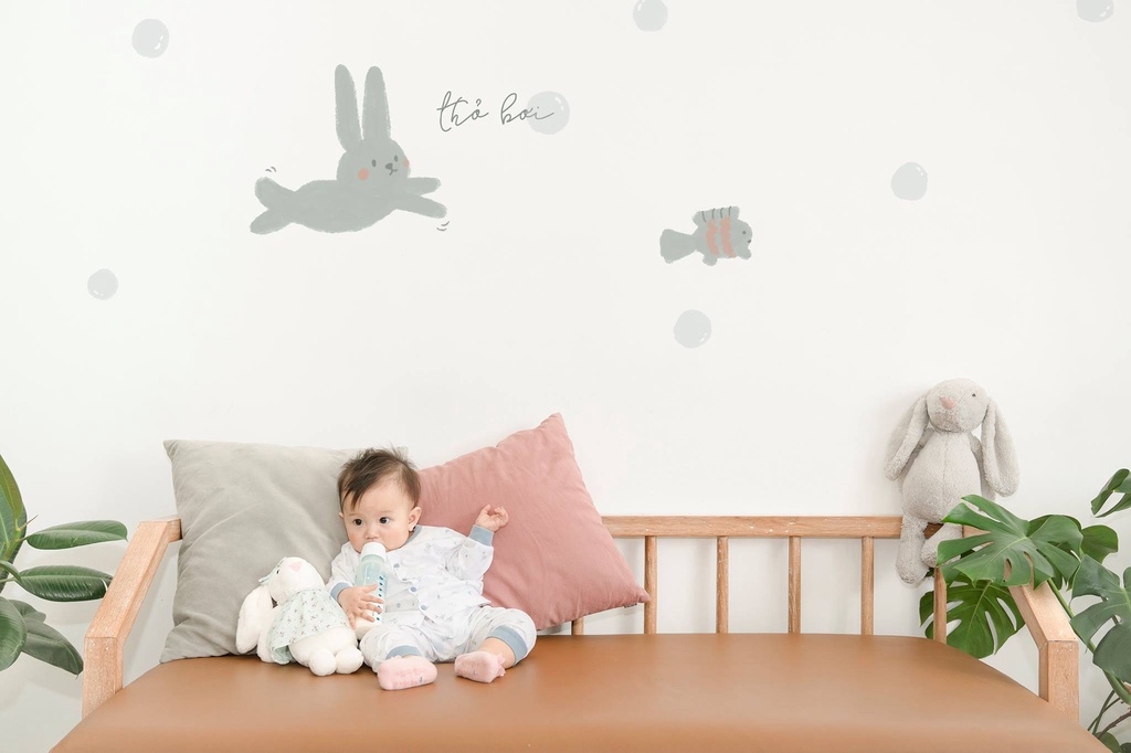 Mô tả Set 5 Món Đồ Dài Sơ Sinh MIOMIO - Cho Bé Trai, Bé Gái (Từ 0-3M), Vải Cotton - 1