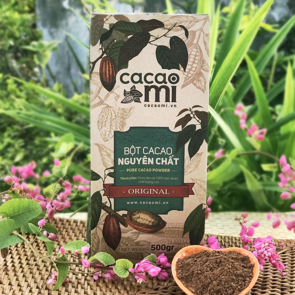 Ảnh Bột cacao 100% nguyên chất không đường gu truyền thống CACAOMI Original chuẩn xuất khẩu 250g/500g 2