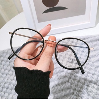 Mắt kính thời trang nữ gọng cận ngố tròn phong cách Nhật Hàn cá tính chống bức xạ và ánh sáng xanh phối đồ đẹp 073