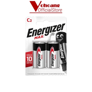 Vỉ 2 viên Pin trung C Energizer E93 1.5V Siêu bền - Hàng Chính Hãng