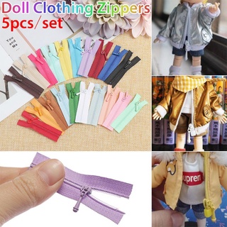 Risedot 5 Cái / bộ Dây Kéo Mini Chất Lượng Cao DIY Quần Áo Phụ Kiện 20 Màu Handmade May Thêu Sò