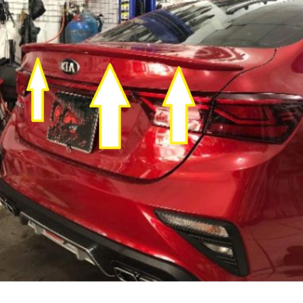 Đuôi gió liền cốp xe Kia Cerato 2019 - 2022, K3 2021 - 2025 cao cấp Hàng mộc chưa sơn