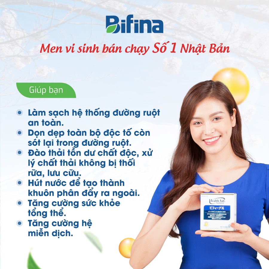 Mô tả BIFINA NHẬT BẢN, Loại R Lẻ 3 gói (không có hộp)- Nhuận tràng, Detox, làm sạch ruột, không dùng cafe - 1