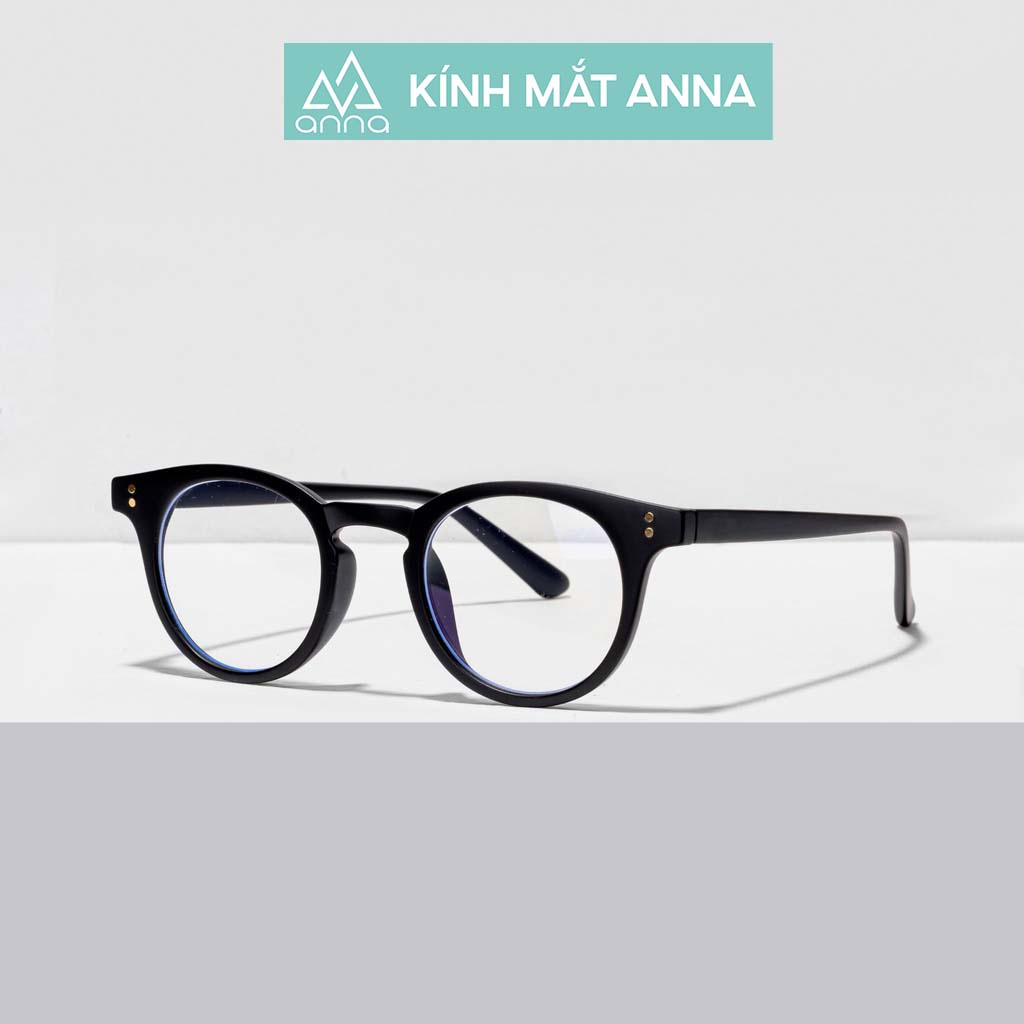 Gọng kính mắt thời trang nữ nhỏ ANNA dáng tròn cá tính chất liệu nhựa dẻo A00251