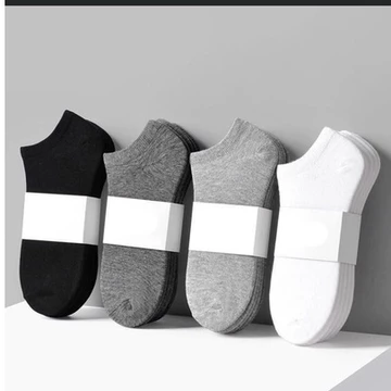 Vớ Cổ Ngắn Unisex 4 Màu Cơ Bản Tất Cho Cả Nam Nữ Êm Chân Thoáng Mát Cotton Co Giãn Thấm Hút Mồ Hôi